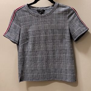 Banana Republic Monochrome Houndstooth Top